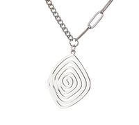 Collana da uomo, collana a spirale greca antica, simbolo sacro, simbolo Akasha, potere e saggezza, amuleto spirituale