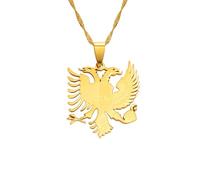 Collana da uomo, collana con ciondolo a forma di aquila in Montenegro e Albania