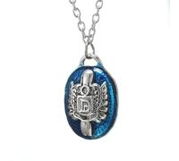 Collana da uomo, collane per donne e uomini, collane con ciondolo a forma di stemma, collane vintage, accessori per gioielli per fan, gioielli personalizzati per il tempo libero