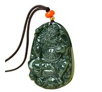 Collana da uomo, con ciondolo in vera giada Hetian Zhong Kui, alla moda, di alta qualità, da uomo e da donna, modelli di gioielli per proteggere la pace collana di giada