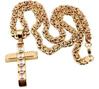 Collana da Uomo con Croce DJ - 38732 - Oro / 60cm