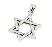 Collana da uomo con stella di David in argento sterling 925 con simbolo stella ebraica, realizzata in Israele, gioiello ebraico israelita, gioiello di benedizione della Kabbala, gioiello ebraico per