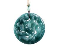 Collana da uomo Giada Naturale Blu Acqua Nine-Coda Ciondolo Volpe Ghiaccio Giadeite Ciondolo Uomo Collana Donna Gioielli Belle Accessori Regalo