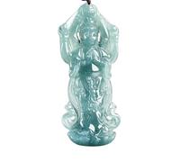 Collana da uomo, giadeite Guanyin ciondolo regalo per donne accessori collana designer vera giada talismani fascino lusso vintage