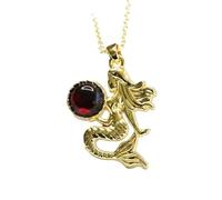 Collana da uomo in giada, ambra naturale e sangue, con ciondolo a forma di sirena, con segno zodiacale animale, pietra preziosa artificiale incisa, idea regalo