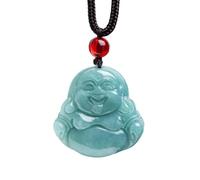 collana da uomo Jadeite Maitreya Buddha Ciondolo Collana Regali di Lusso per le Donne Giada Accessori Moda Intagliato Amuleto Designer