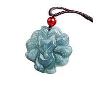 Collana da uomo Jadeite Nine Tailed Fox Ciondolo Collana Designer Giada Gioielli Reali Fascino Regali per le Donne Vintage Pietra di Lusso