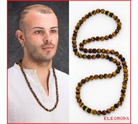 collana da uomo lunga con pietre dure naturali in pietra surf per surfista 70;cm