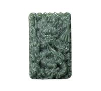 Collana da uomo Naturale Giada Etica Zodiaco Drago Ciondolo Verde Giada Drago Marca Uomo Collana di Giada Intagliato a mano Gioielli di Moda Fortunato Charms