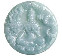 Collana da uomo, S Jadeite Guanyin, collana con ciondolo da donna, vintage, accessori alla moda, talismani, ciondolo di lusso in pietra di giada