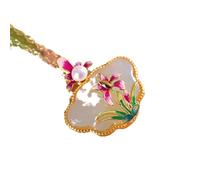 Collana da uomo Smalto Perla Ciondolo Blocco Design Turpan Giada Moda Lusso Forma Geometrica Unisex Collana Cinese Trend Regalo