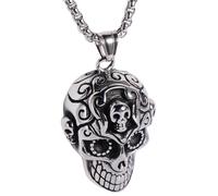 Collana da Uomo Teschio - Argento