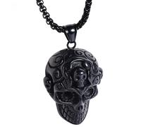 Collana da Uomo Teschio - Nera