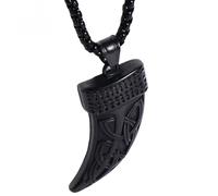 Collana da uomo Zanna - Nera