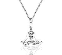 Collana da yoga ispiratrice per donne Regali a tema yoga per yogi Regali di compleanno di Natale per le donne Collana motivazionale spirituale per migliore amica, sorella, fidanzata