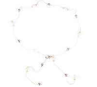 Collana decorativa in vita da donna con strass di perle e strass in metallo selvaggio danza del ventre sottile cintura creativa e utileUtile e attraente.