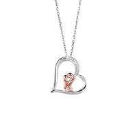 Collana del Cuore della Madre e Figlia Popolare con Amore per la Collana della Mamma Regali di Compleanno della Madre