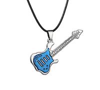 Collana del pendente della chitarra dell'acciaio inossidabile di modo per gli uomini Punk Catena della corda delle donne 13 stili del ragazzo dei regali dei monili del partito femminile del choker Nic