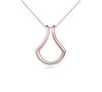 Collana del Supporto ad Anello per Donne, Desiderio e Ciondolo ad Anello rombus, Cravatta da Infermiera Lunga 45 cm