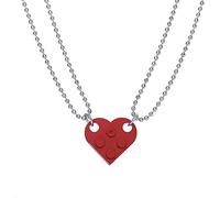 Collana Delicata Per Le Donne,2Pcs Uomini Donne Collane Abbinate Staccabile Attraente Jigsaw Ciondolo A Forma Di Cuore Girocolli Collane Gioielli Accessori Per Ragazze Adolescenti Attractive processin