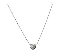 Collana dell'amore in argento sterling 925, design femminile minorità, senso della luce, lussuoso, cuore dolce, collana da donna (argento, taglia unica), lega, Senza Gemstone