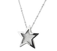 Collana Design Serio K836 Stella Acciaio Catena A Specchio