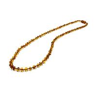 Collana di ambra adulta - cognac Collana con perle di ambra barocca | Collana di ambra vera certificata 46 cm, Ambra, Ambra