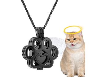 Collana di cenere di animali da compagnia, gioielli commemorativi | Collana di urna per cani per ricordare, onorare e ricordare, ciondolo per donne e uomini, ideale per la casa, Se référer au