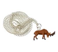 Collana Di Cervo Miniblings 45Cm Cervo Collana Cacciatore Che Guarda In Giù