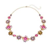 Collana di colletti geometrici colorata a diamante, simile a perla, di stile retrò e di nicchia, con un senso di sofisticazione ed eleganza