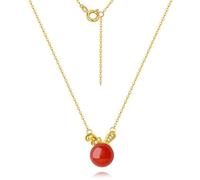 Collana di Coniglio Agata d'oro, Collana a Ciondolo a Orecchie di Coniglio, Regalo di Compleanno per Madre, Moglie, Fidanzata, Regalo per la Festa della Mamma
