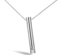 Collana di Consapevolezza Antistress e Respirazione - Per Ansia, Stress, Meditazione - Per Donne e Uomini (Argento 1)