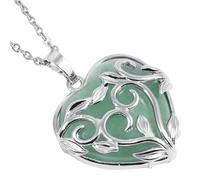 Collana Di Cristallo Naturale Per Donna, Delicata Collana Con Ciondolo A Forma Di Cuore Avvolto In Filigrana Cava, Ciondolo Di Cristallo Curativo, Catena In Argento, Gioielli, Regali Per Compleanno,