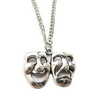 Collana di dramma, gioielli di dramma, tragedia commedia, fascino di dramma, collana di dramma, teatroSplendido, affascinante.