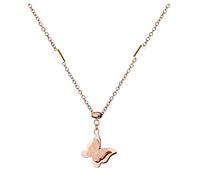 Collana Di Fulmini Collana speciale in titanio con diamanti alla moda per le donne Collana di design Collana in acciaio lucido con clavicola da donna. Collane e Collana Di Budino (F, One Size)