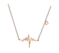 Collana Di Fulmini Collana speciale in titanio con diamanti alla moda per le donne Collana di design Collana in acciaio lucido con clavicola da donna. Collane e Collana Di Budino (E, One Size)