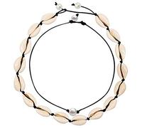 Collana Di Giada per le donne collana girocollo perle collana girocollo collane e ciondoli hawaiani Collane Di Diamanti (Black, One Size)