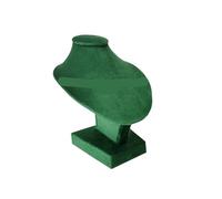 Collana di Gioielli Display Busto Stand Espositore for collana con ciondolo, perline, girocollo, catena, organizzatore, ritratto, modello da collo(Green Velvet)