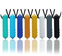 Collana di gomma da masticare per bambini sensoriali, confezione da 8 catene da masticare per bambini con autismo, ADHD, SPD, disturbi dentali, strumenti ormotorici per ridurre la masticazione degli