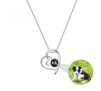 Collana di immagine personalizzata con foto all'interno - Collana di proiezione di foto personalizzata - Regali memoriali di gioielli di ritratto personalizzati per gli amanti della moglie madre