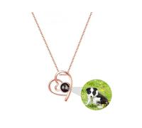 Collana di immagine personalizzata con foto all'interno - Collana di proiezione di foto personalizzata - Regali memoriali di gioielli di ritratto personalizzati per gli amanti della moglie madre