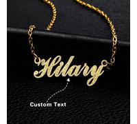 Collana di lusso e alla moda personalizzata in oro opaco, adatta come regalo di compleanno, anniversario o festività per coppia, amici o famiglia. Oro, oro rosa, stile, autunno, vintage, unisex, casua