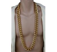 Collana Di Moda In Metallo D'Oro Extra Lunga Con Maglie Spesse E Chunky Sexy