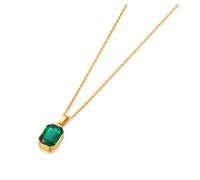 Collana di modo dei monili delle donne della collana del pendente del quadrato geometrico lucido per usura quotidiana, adjustable, Zirconia cubica