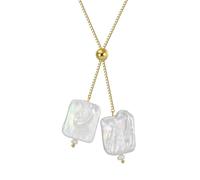 Collana di perle barocche 925 da donna con ciondolo unico gioiello bello e versatile che può essere indossato con qualsiasi stile