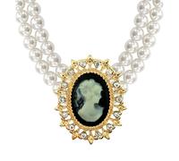 W WIDMANN MILANO Party Fashion- Collana di Perle con Medaglione, Multicolore, Taglia Unica, 7535Q