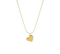 Collana di perle da donna, collana di perle in cristallo, regali per un temperamento semplice, ciondolo a forma di cuore color pesca, catena per clavicola, gioielli da donna placcati in oro, manteni