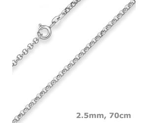 Collana Di Perle Di 2,5Mm In Argento 925, 70Cm