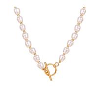 Collana di perle per le donne di tendenza fibbia OT ciondolo amore catena Internet rossa accessori vento freddo catena maglione titolare gioielli corniola collane organizzatore gioielli, Lega di zinco