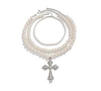 Collana di perle per le donne, S925, Collana di perle in argento sterling, regalo di gioielli, festa della mamma Compleanno matrimonio di San Valentino Festa di Natale 18K collane girocollo di perle